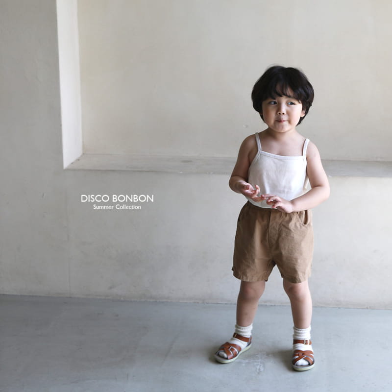 Disco Bonbon - Korean Children Fashion - #childofig - Cream Rib Sleeveless - 5