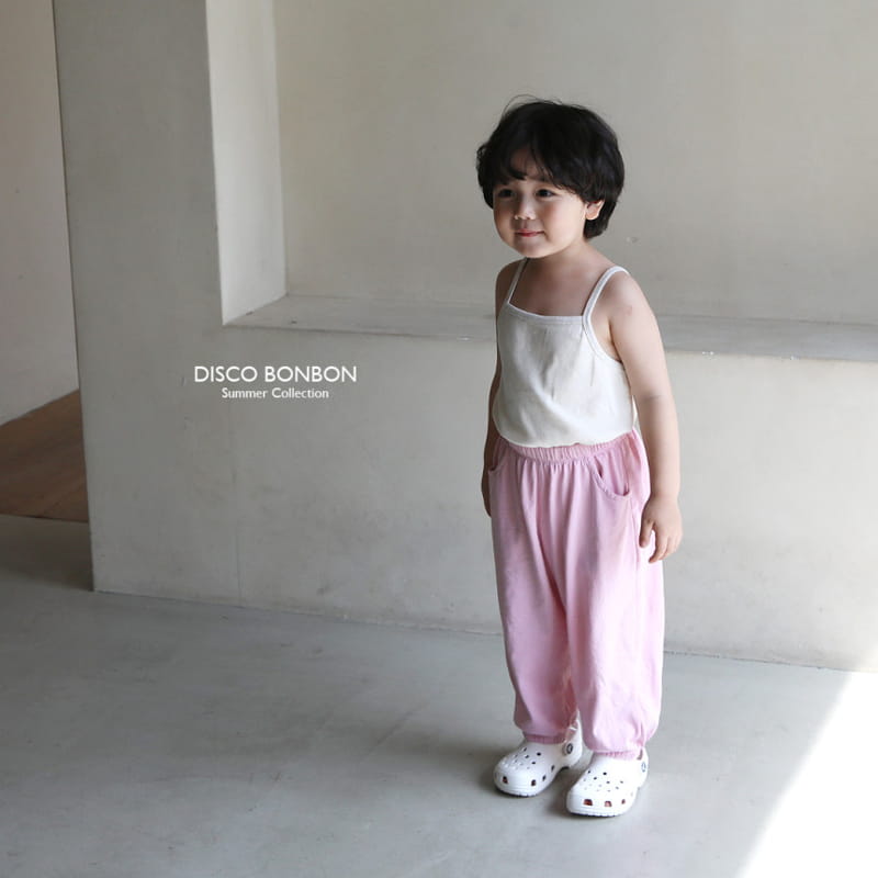 Disco Bonbon - Korean Children Fashion - #childofig - Cream Rib Sleeveless - 6