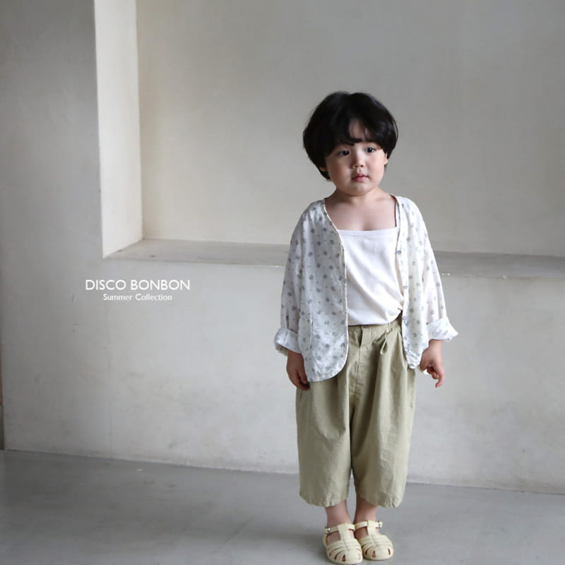 Disco Bonbon - Korean Children Fashion - #fashionkids - Cream Rib Sleeveless - 10