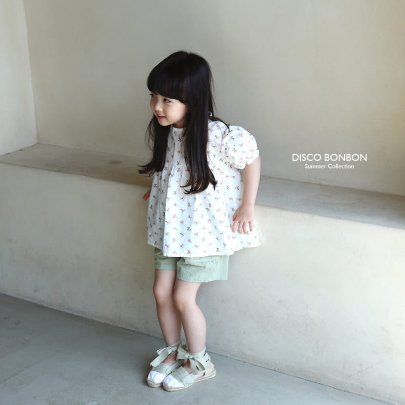 Disco Bonbon - Korean Children Fashion - #fashionkids - White Balloon Blouse - 2