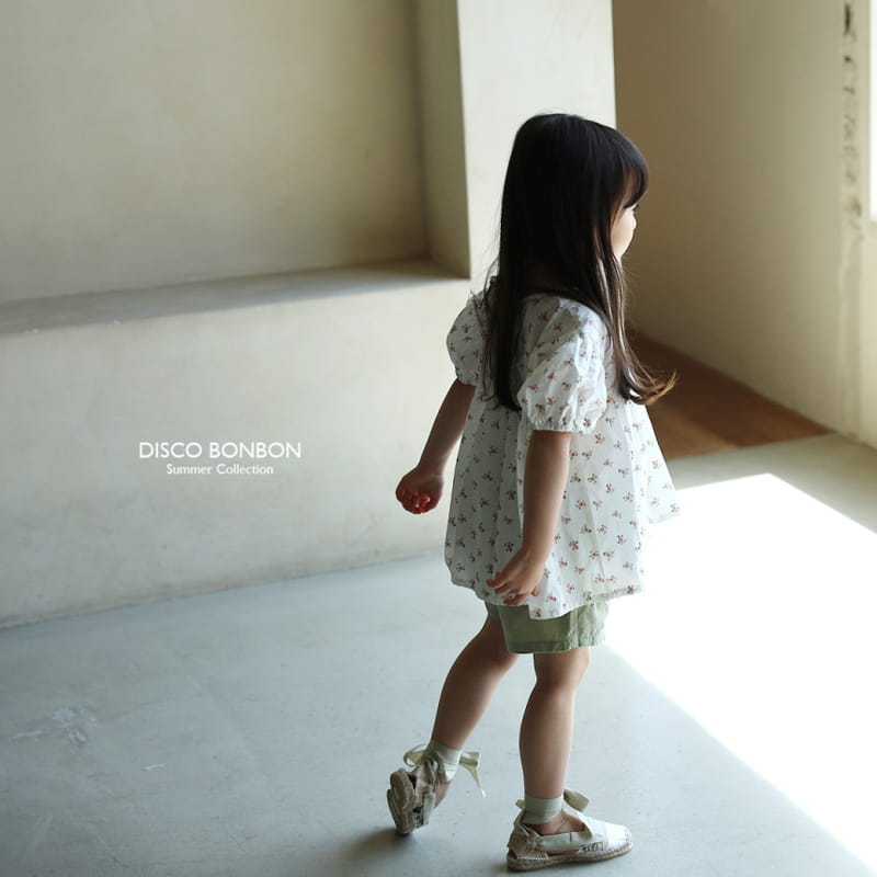 Disco Bonbon - Korean Children Fashion - #kidsshorts - White Balloon Blouse - 3