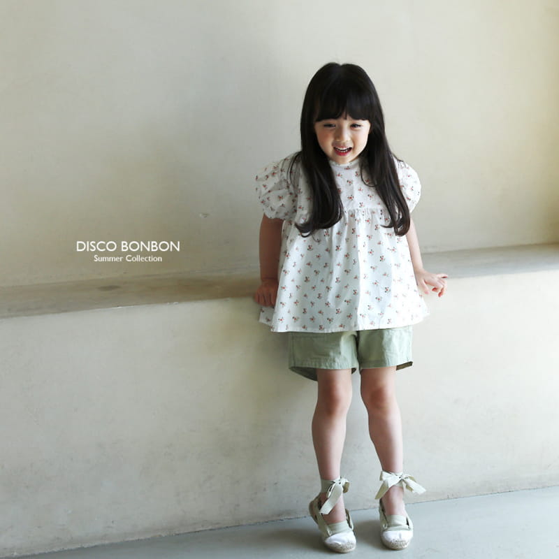 Disco Bonbon - Korean Children Fashion - #littlefashionista - White Balloon Blouse - 7