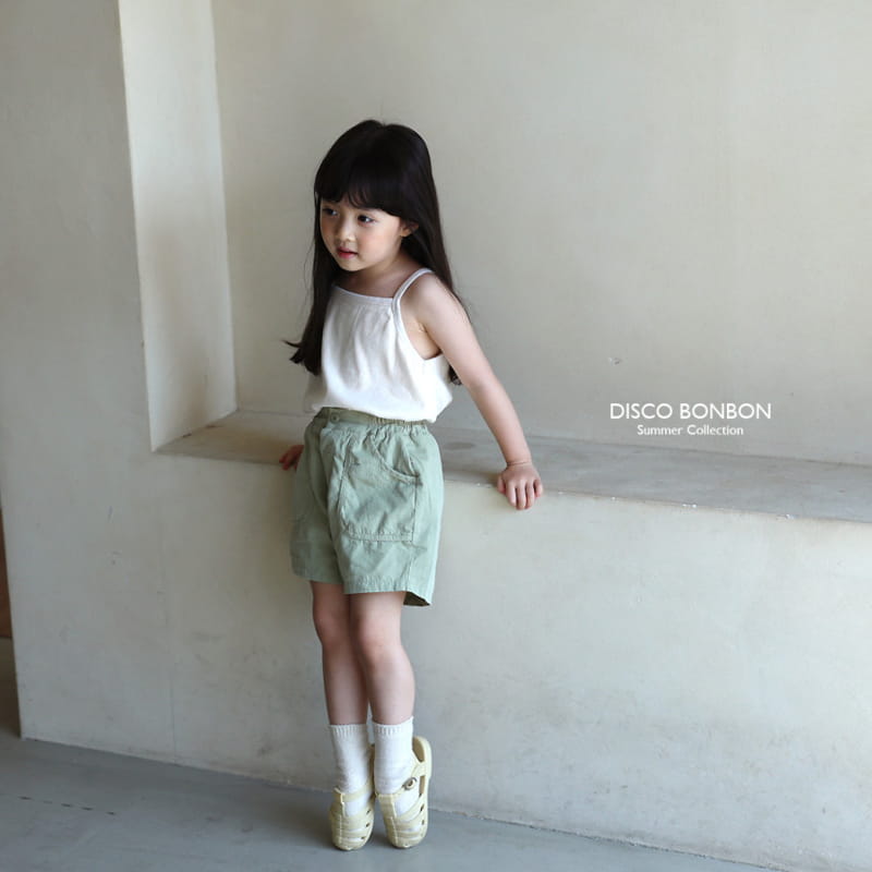 Disco Bonbon - Korean Children Fashion - #magicofchildhood - Cream Rib Sleeveless - 2