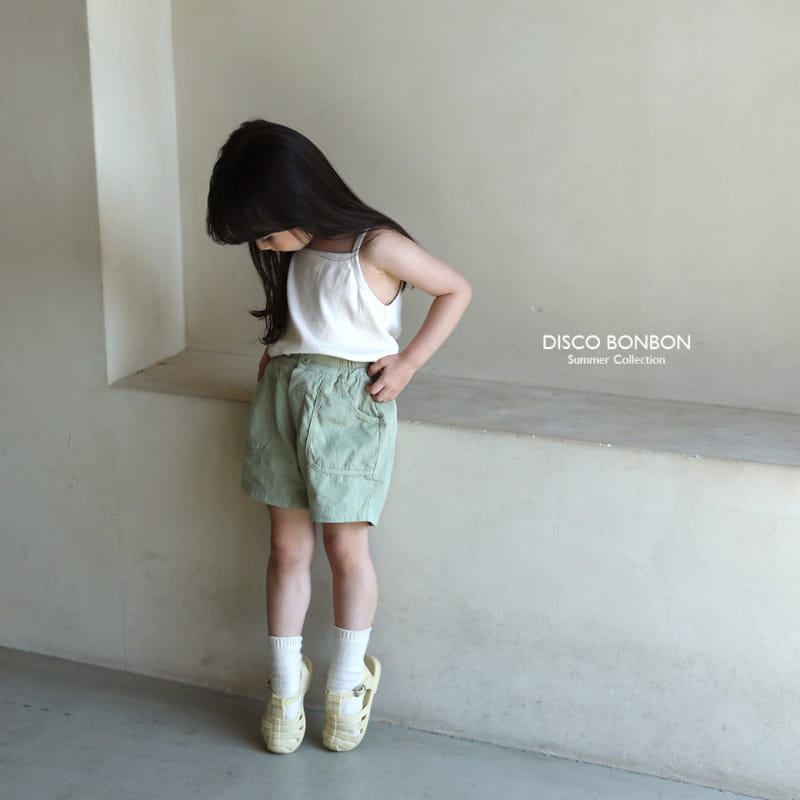 Disco Bonbon - Korean Children Fashion - #minifashionista - Cream Rib Sleeveless - 3