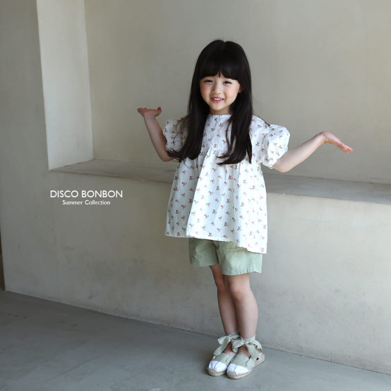 Disco Bonbon - Korean Children Fashion - #minifashionista - White Balloon Blouse - 9