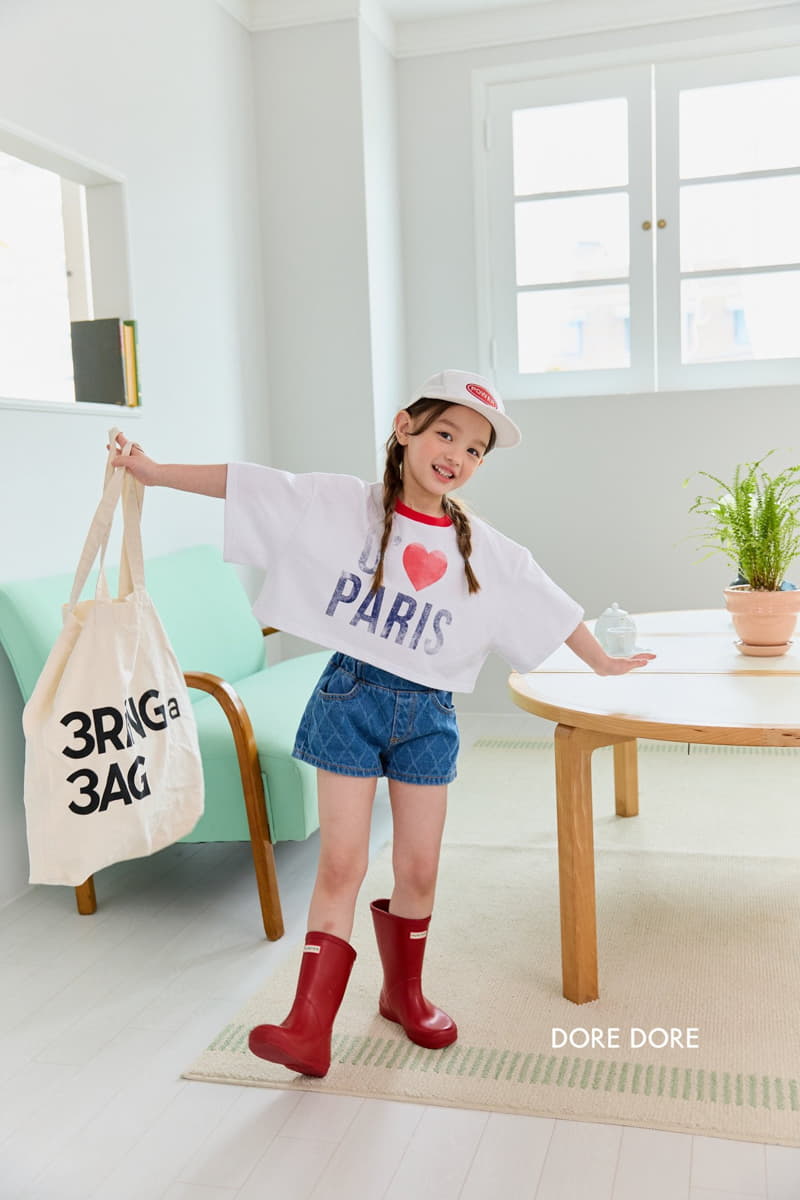 Dore Dore - Korean Children Fashion - #kidzfashiontrend - Paris Crop Tee - 4