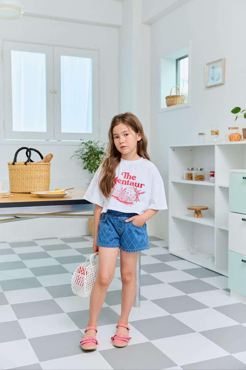 Dore Dore - Korean Children Fashion - #childofig - Crop Strawberry Tee - 7