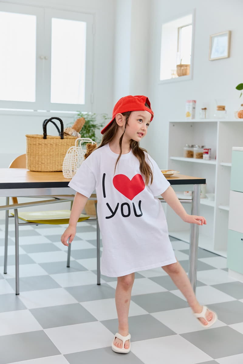 Dore Dore - Korean Children Fashion - #childofig - I Love U One-piece - 5