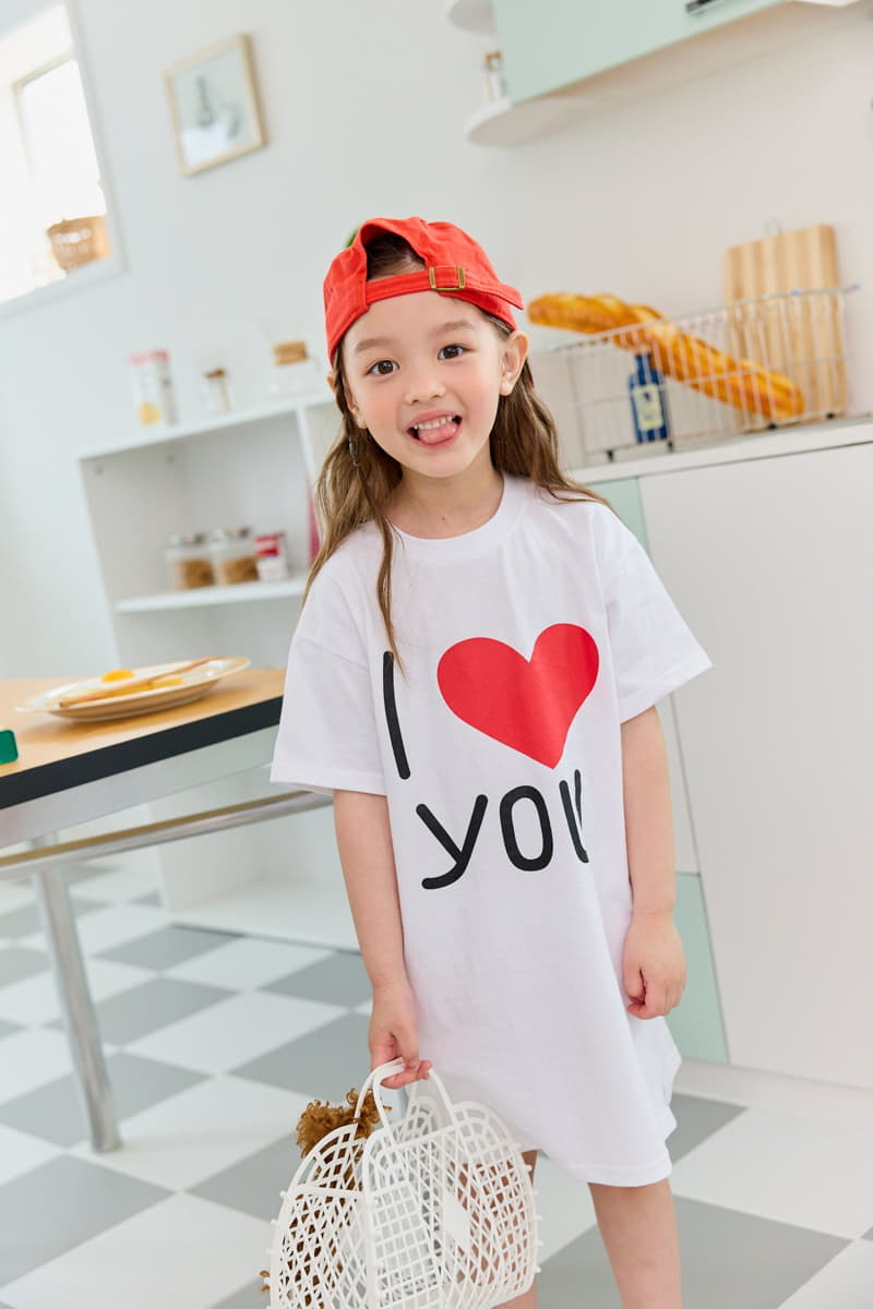 Dore Dore - Korean Children Fashion - #childofig - I Love U One-piece - 6