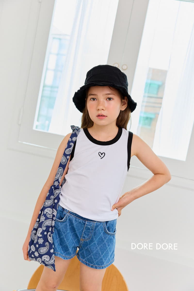 Dore Dore - Korean Children Fashion - #designkidswear - Color Heart Sleeveless Tee - 3