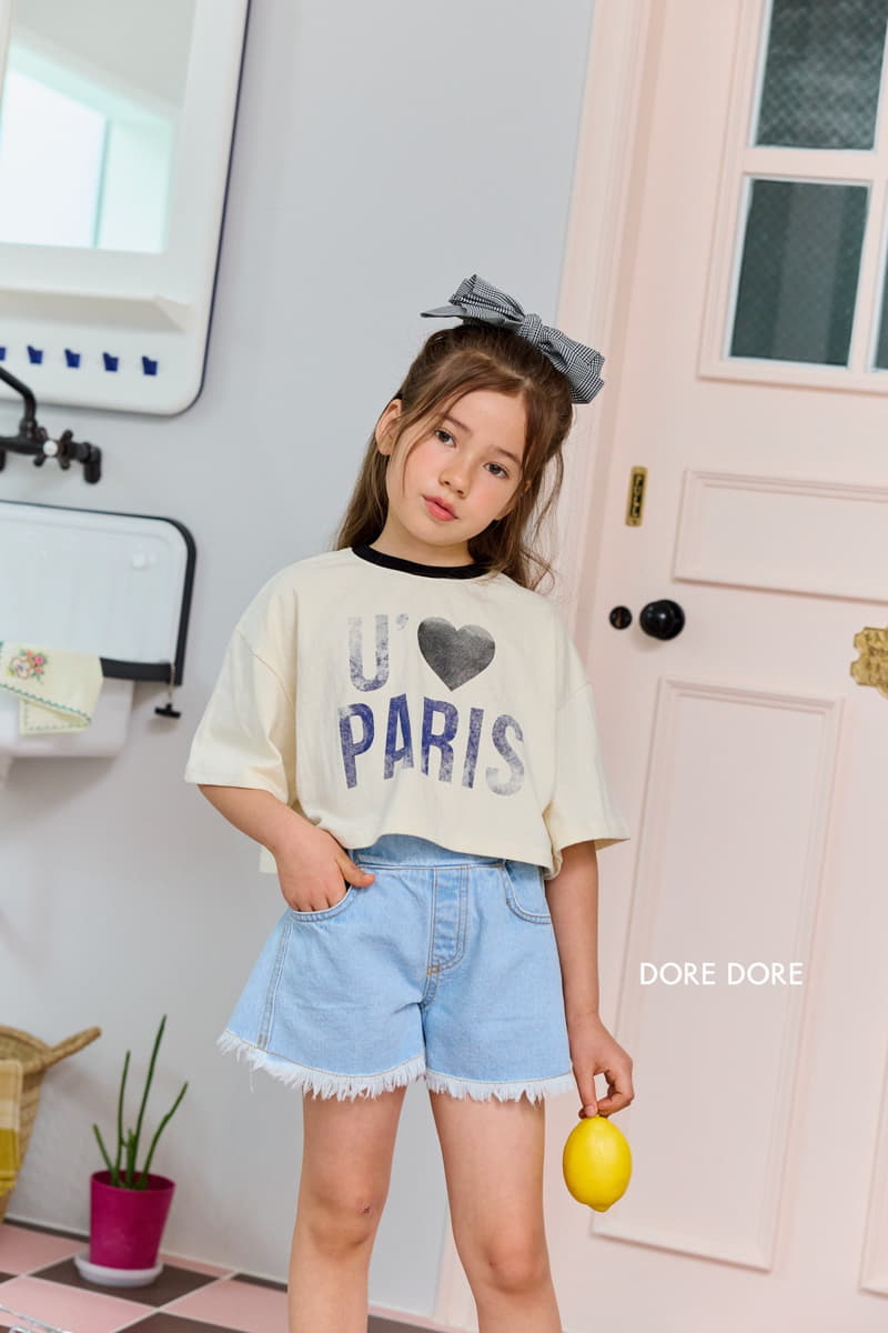 Dore Dore - Korean Children Fashion - #designkidswear - Paris Crop Tee - 12