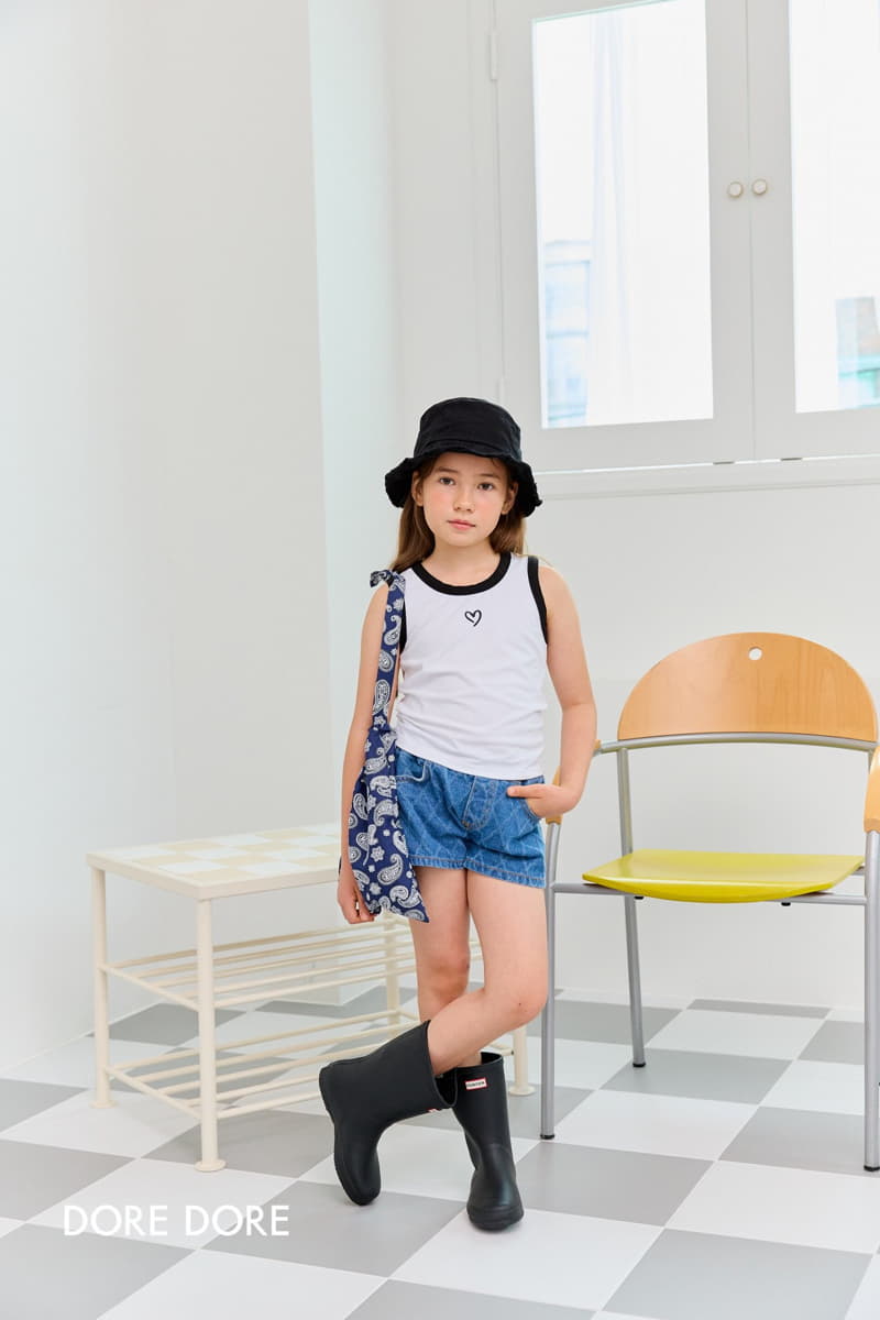 Dore Dore - Korean Children Fashion - #designkidswear - Color Heart Sleeveless Tee - 4