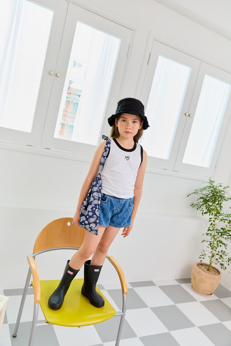 Dore Dore - Korean Children Fashion - #kidsstore - Color Heart Sleeveless Tee - 7