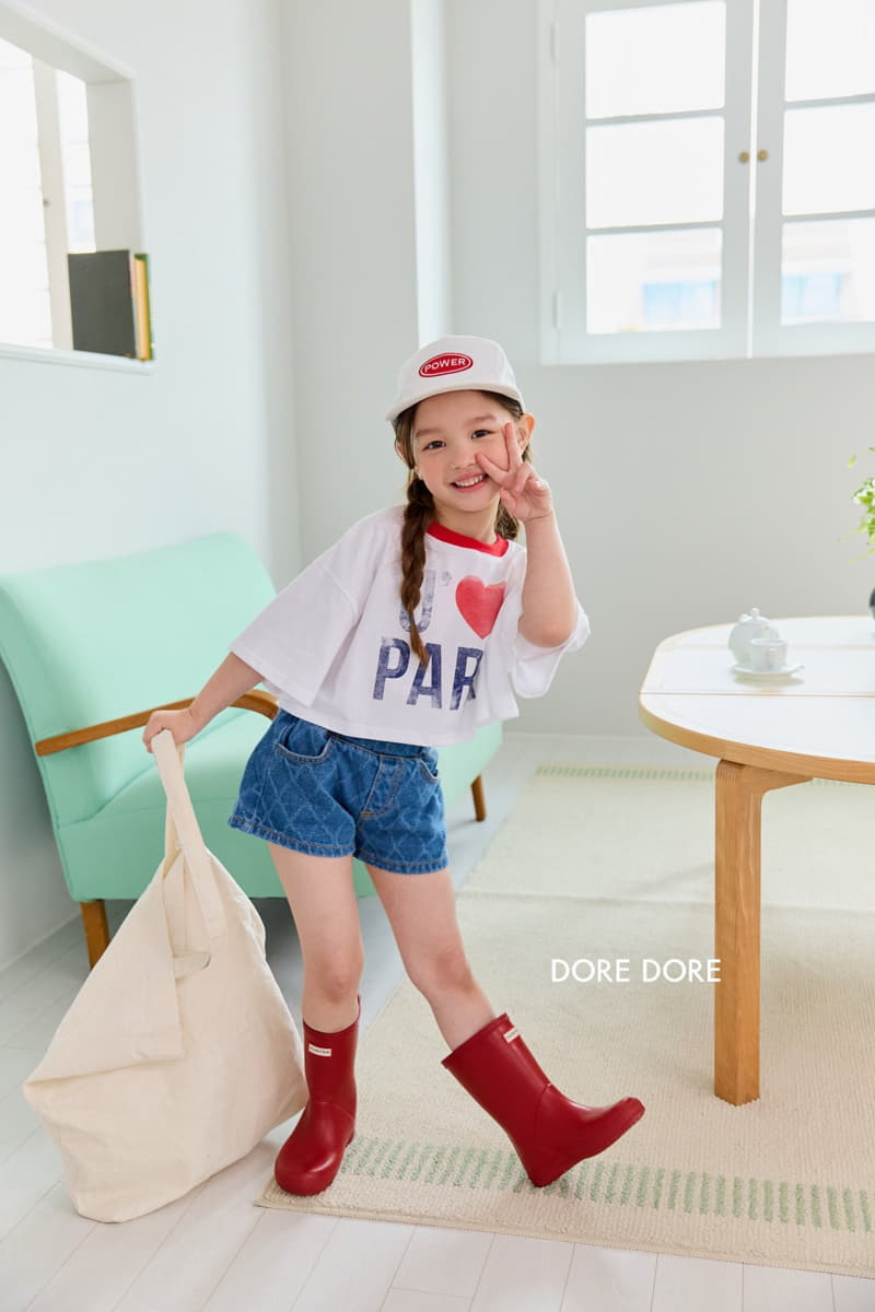 Dore Dore - Korean Children Fashion - #kidsstore - Paris Crop Tee - 2