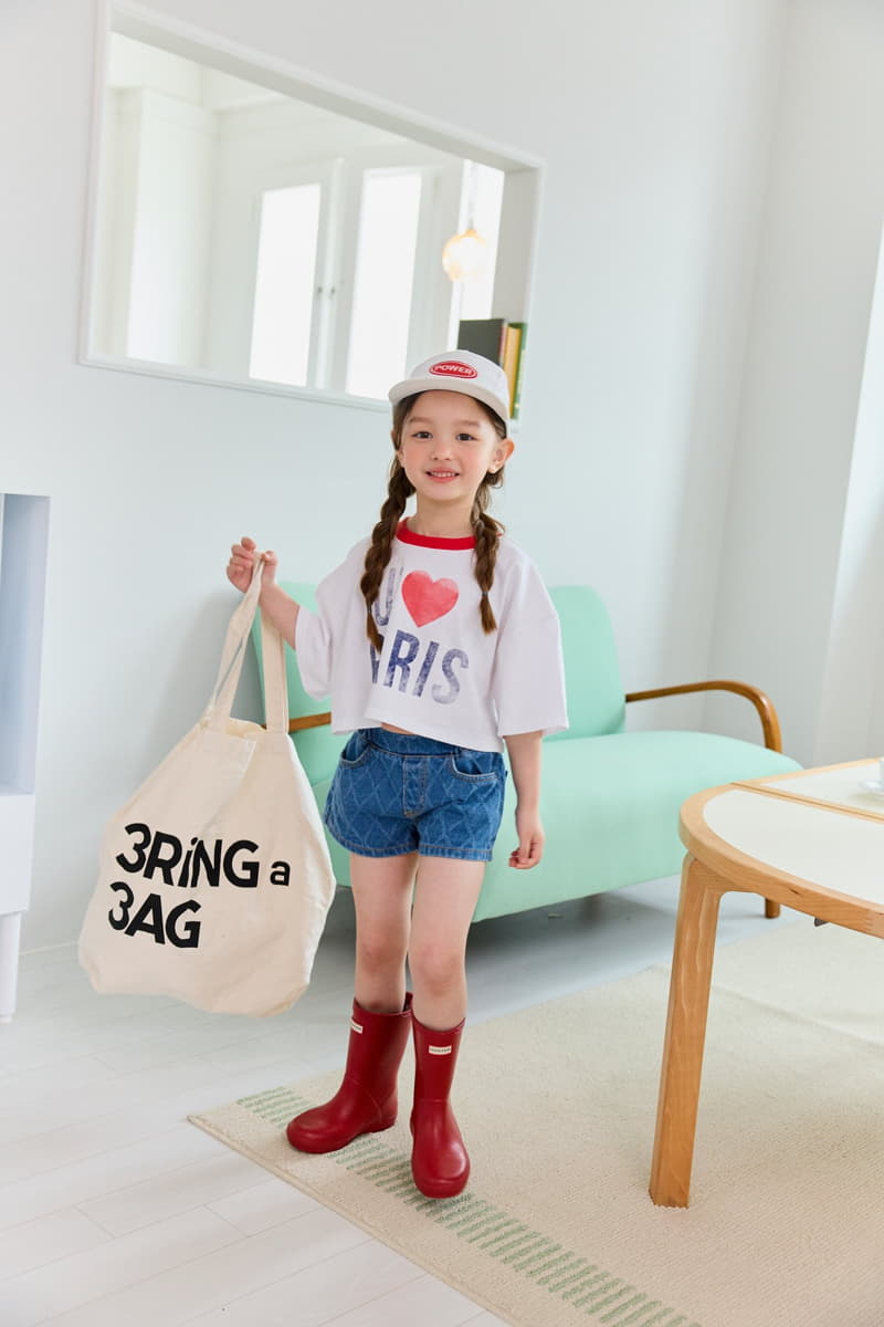 Dore Dore - Korean Children Fashion - #littlefashionista - Paris Crop Tee - 5