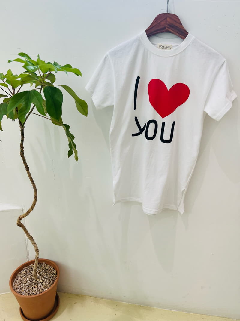 Dore Dore - Korean Children Fashion - #littlefashionista - I Love U One-piece