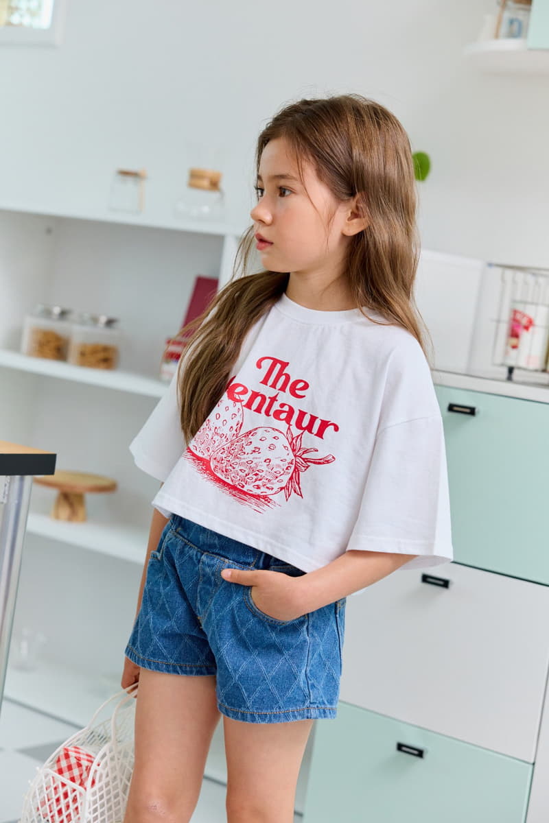 Dore Dore - Korean Children Fashion - #prettylittlegirls - Crop Strawberry Tee - 5