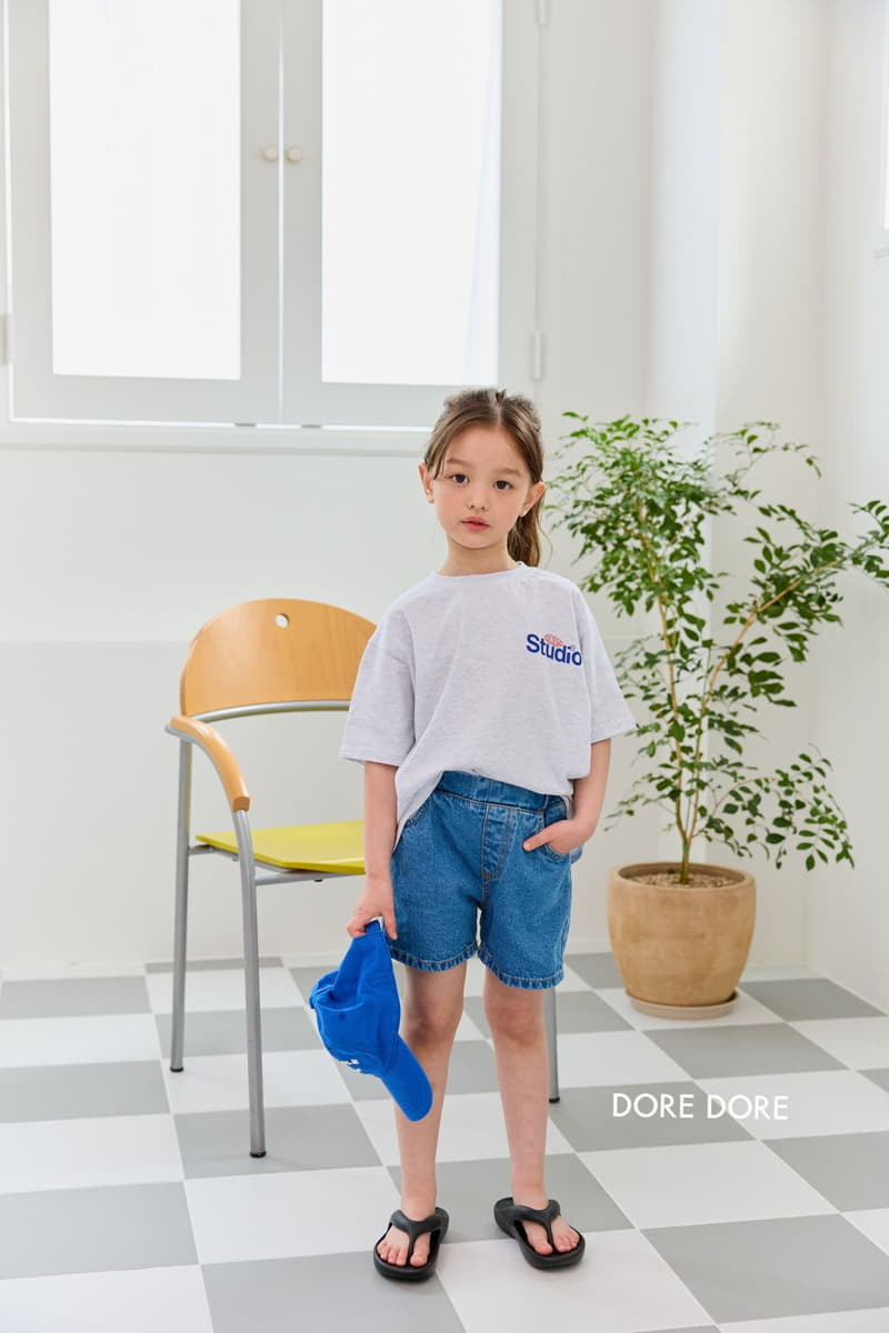 Dore Dore - Korean Children Fashion - #toddlerclothing - Denim Shorts - 12