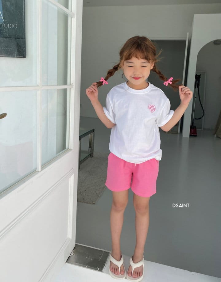 Dsaint - Korean Children Fashion - #kidsshorts - Beginning Heart Tee - 6