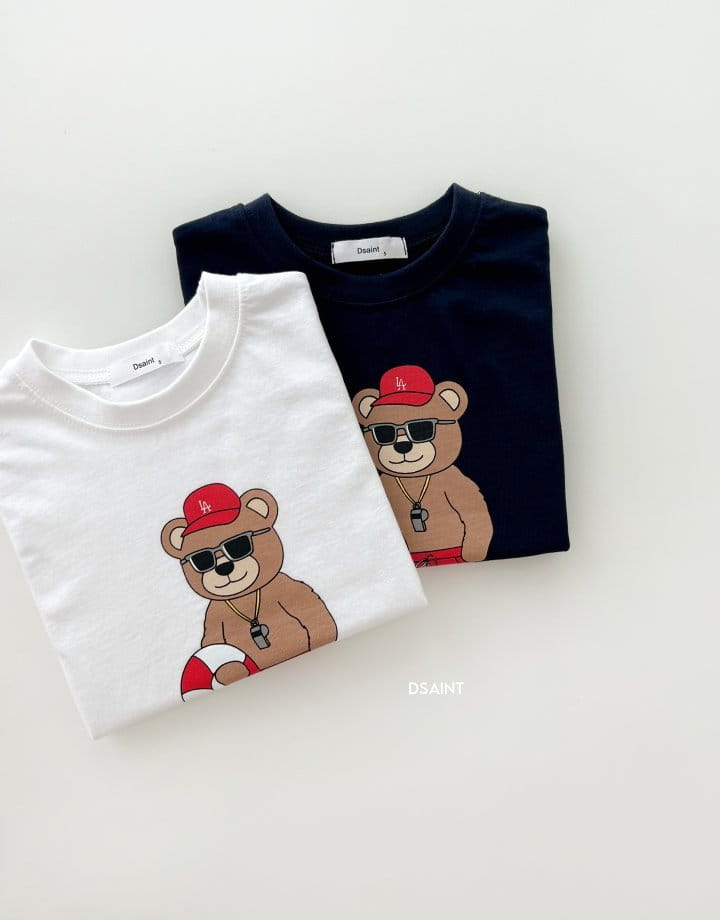 Dsaint - Korean Children Fashion - #kidzfashiontrend - Whisle Bear Tee - 2