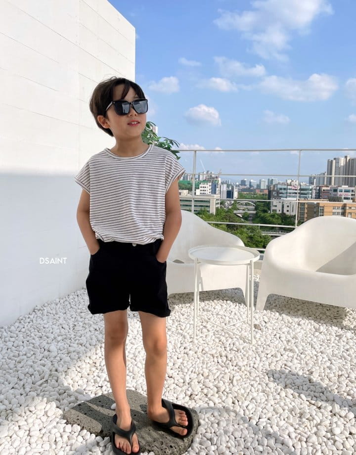 Dsaint - Korean Children Fashion - #magicofchildhood - Piping Sleeveless Tee - 5