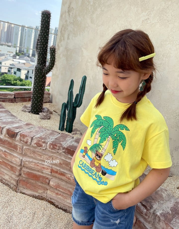 Dsaint - Korean Children Fashion - #magicofchildhood - Palm Bear Tee - 2