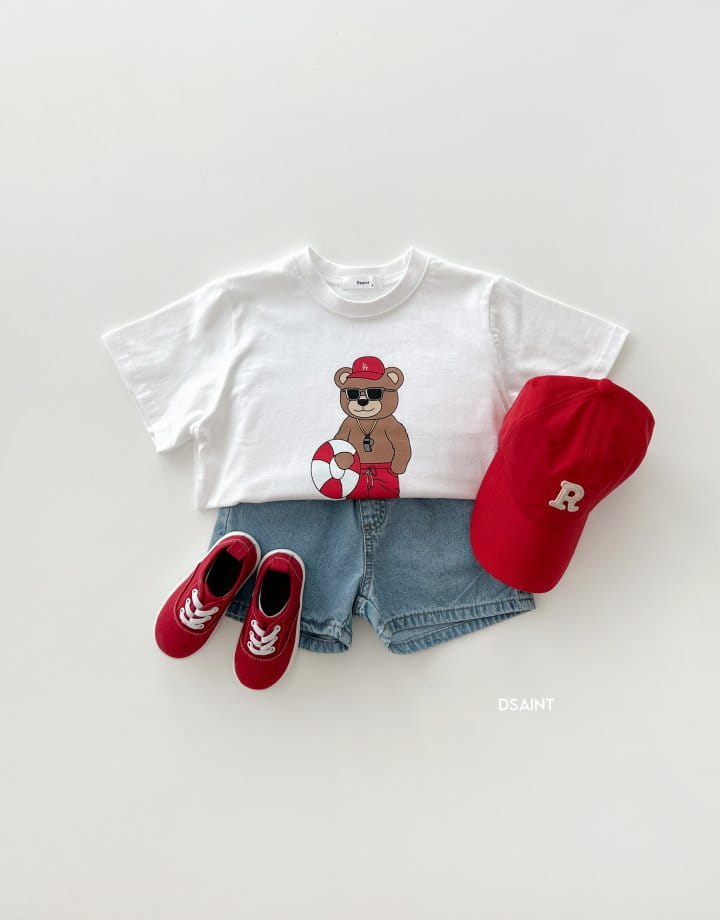 Dsaint - Korean Children Fashion - #minifashionista - Whisle Bear Tee - 6