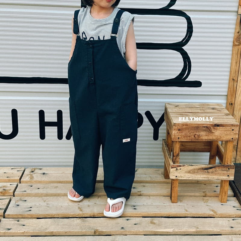 Ellymolly - Korean Children Fashion - #childofig - Wide Overalls - 10