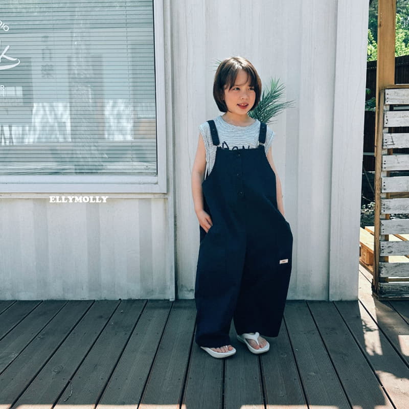 Ellymolly - Korean Children Fashion - #childofig - Wide Overalls - 9