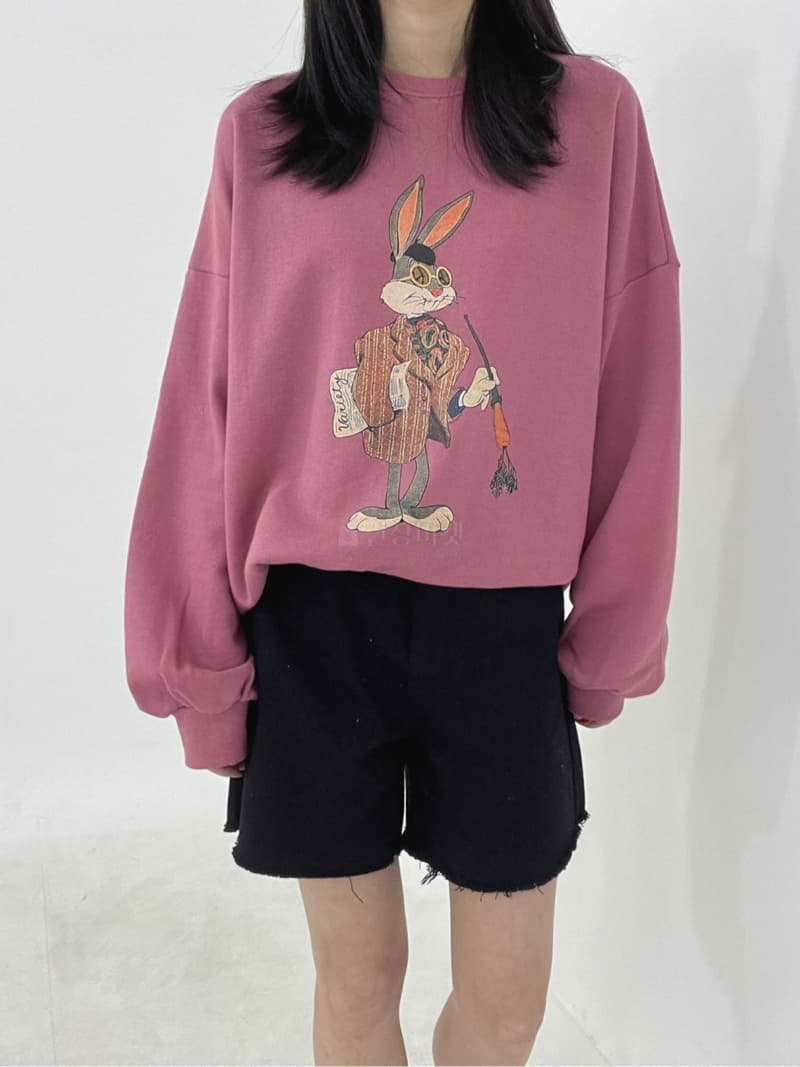 Eve - Korean Women Fashion - #vintageinspired - Sinsa Rabbit Tee - 3