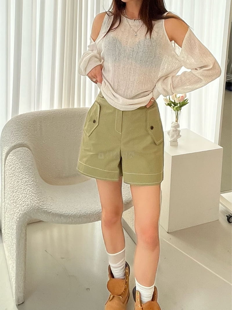 Flipar - Korean Women Fashion - #womensfashion - Stitch Shorts - 10