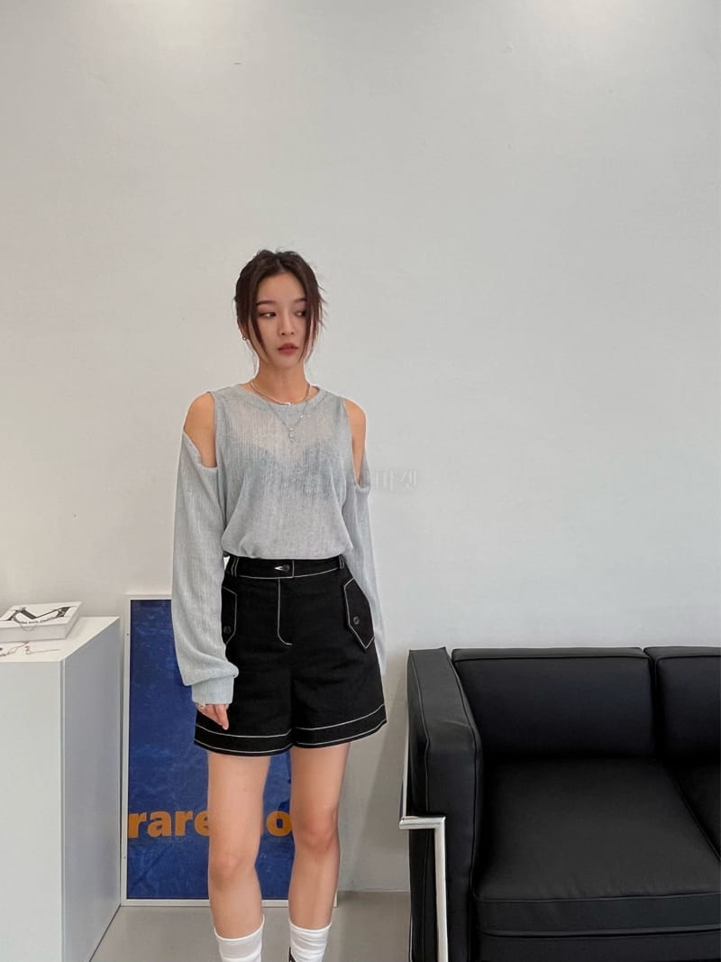 Flipar - Korean Women Fashion - #womensfashion - Stitch Shorts - 2