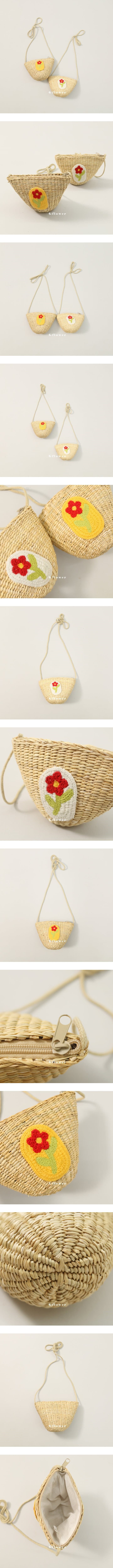 G Flower - Korean Children Fashion - #magicofchildhood - FKLower Straw Bag 16x13