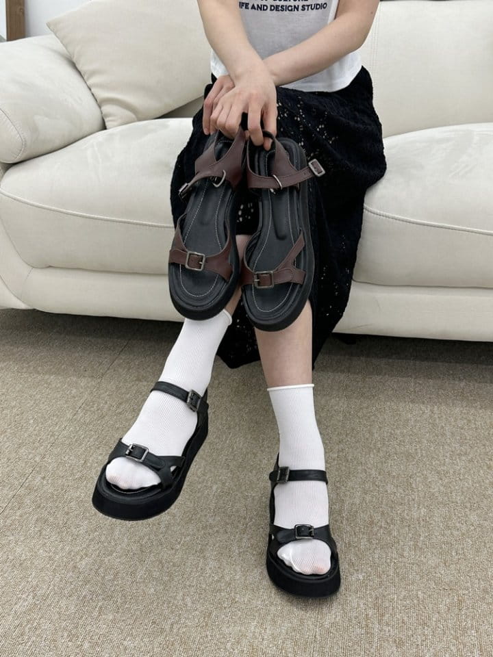 Golden Shoe - Korean Women Fashion - #restrostyle - bl7127 Sandals - 4