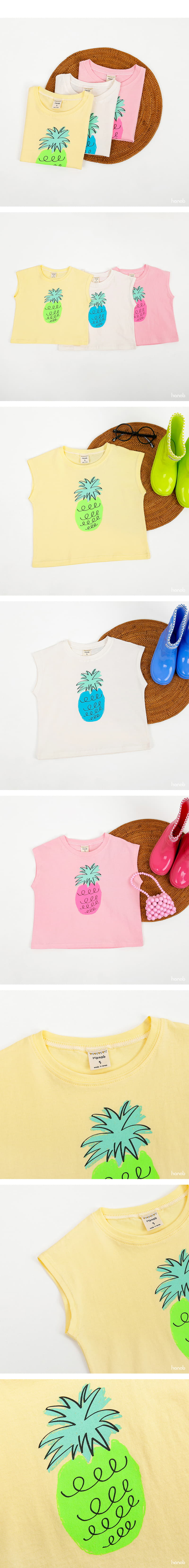 Hanab - Korean Children Fashion - #designkidswear - Pineapple Tee - 4