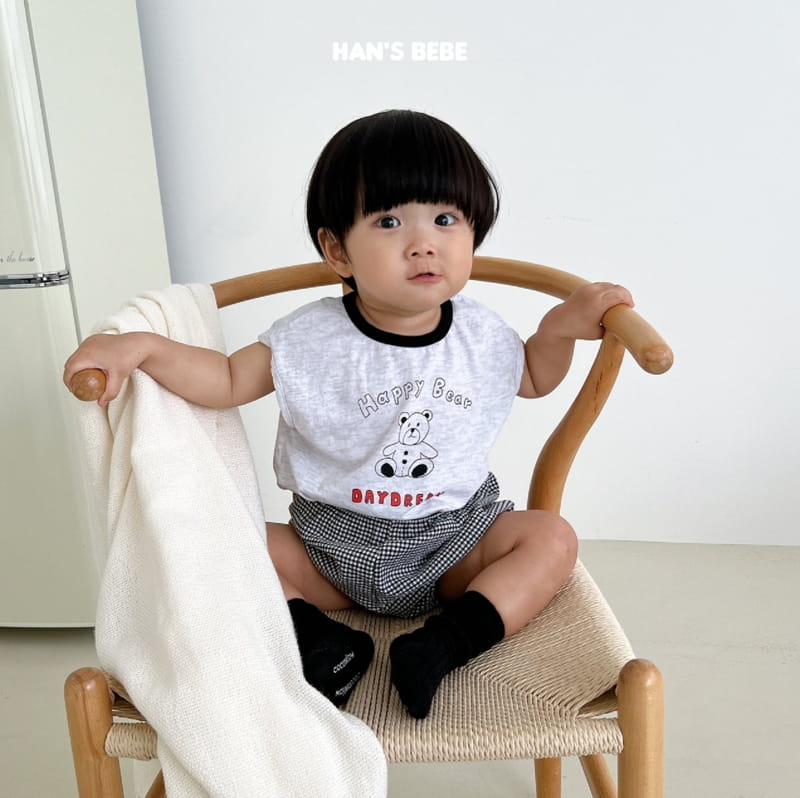 Han's - Korean Baby Fashion - #babyboutiqueclothing - Bebe Happy Bear Tee