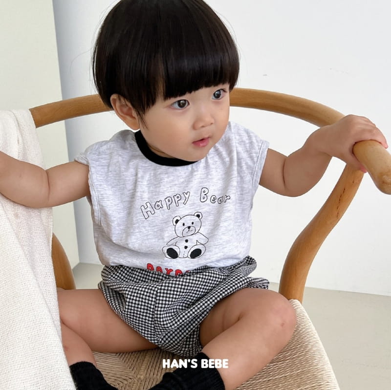 Han's - Korean Baby Fashion - #babyclothing - Bebe Happy Bear Tee - 2