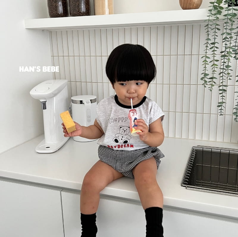 Han's - Korean Baby Fashion - #babyfashion - Bebe Happy Bear Tee - 3