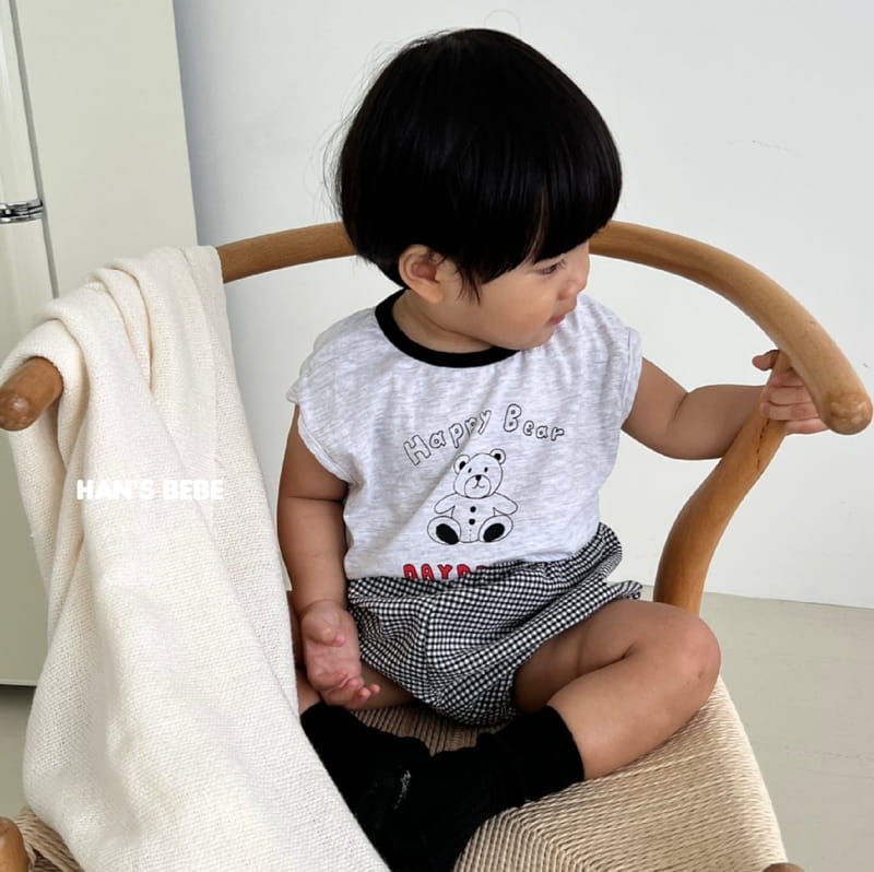 Han's - Korean Baby Fashion - #babygirlfashion - Bebe Happy Bear Tee - 5