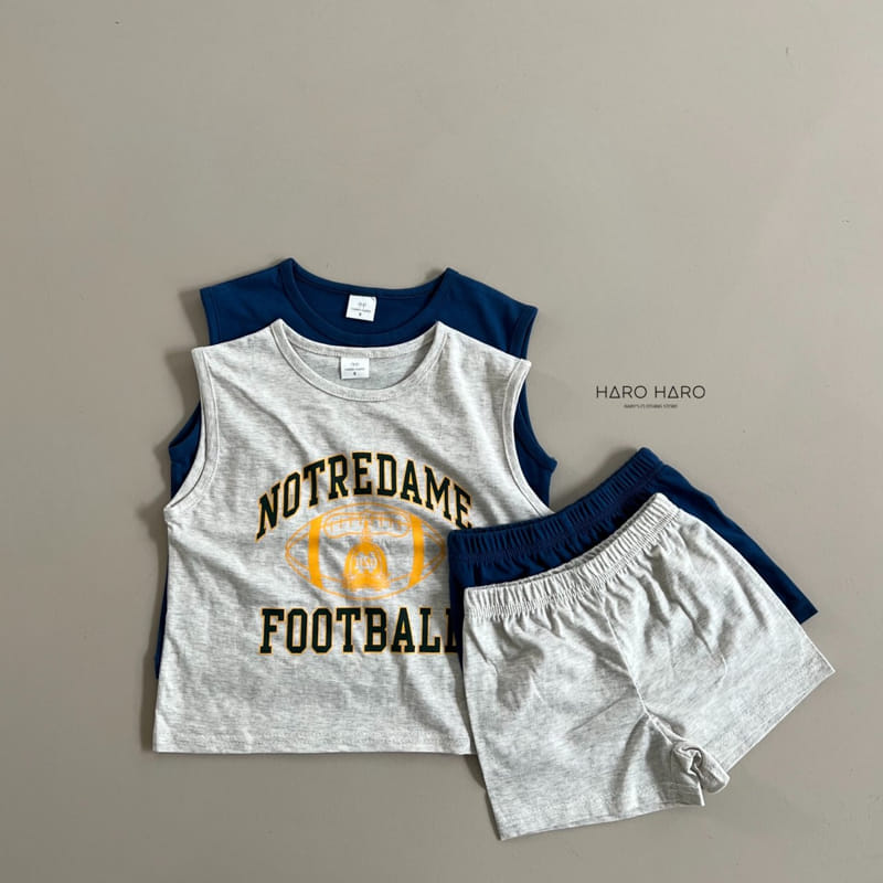 Haro Haro - Korean Children Fashion - #kidsshorts - Football Top Bottom Set