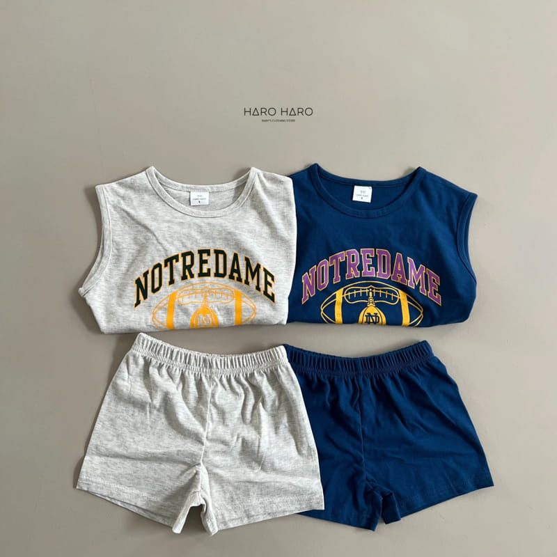 Haro Haro - Korean Children Fashion - #littlefashionista - Football Top Bottom Set - 5