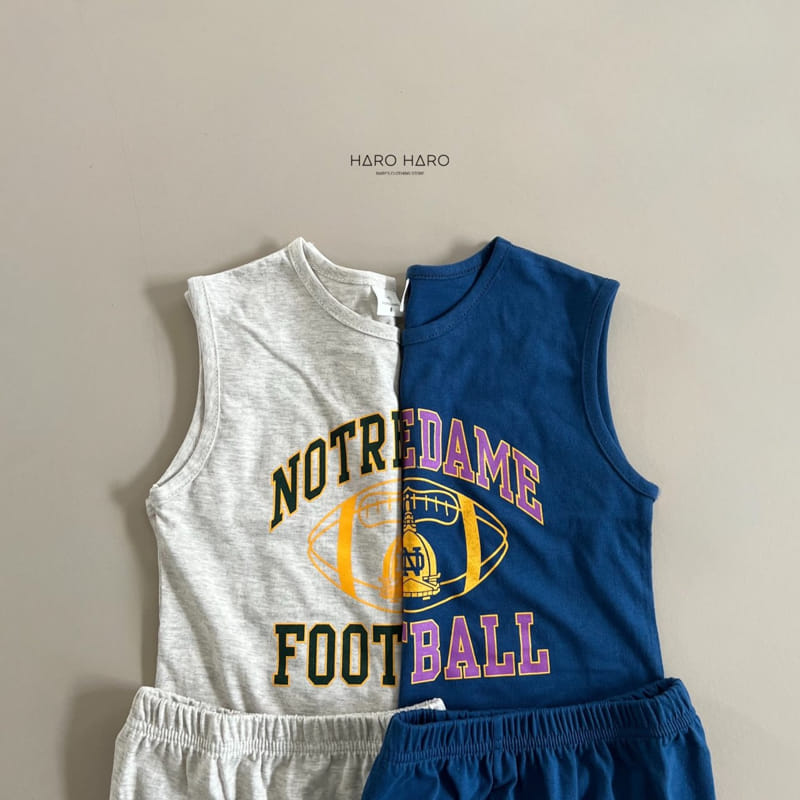 Haro Haro - Korean Children Fashion - #magicofchildhood - Football Top Bottom Set - 6