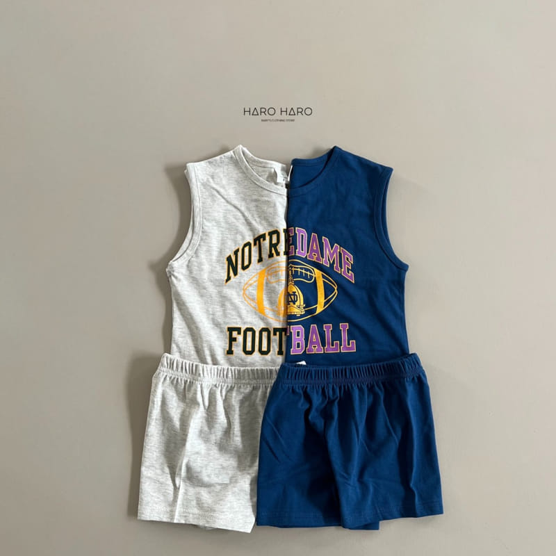 Haro Haro - Korean Children Fashion - #minifashionista - Football Top Bottom Set - 7