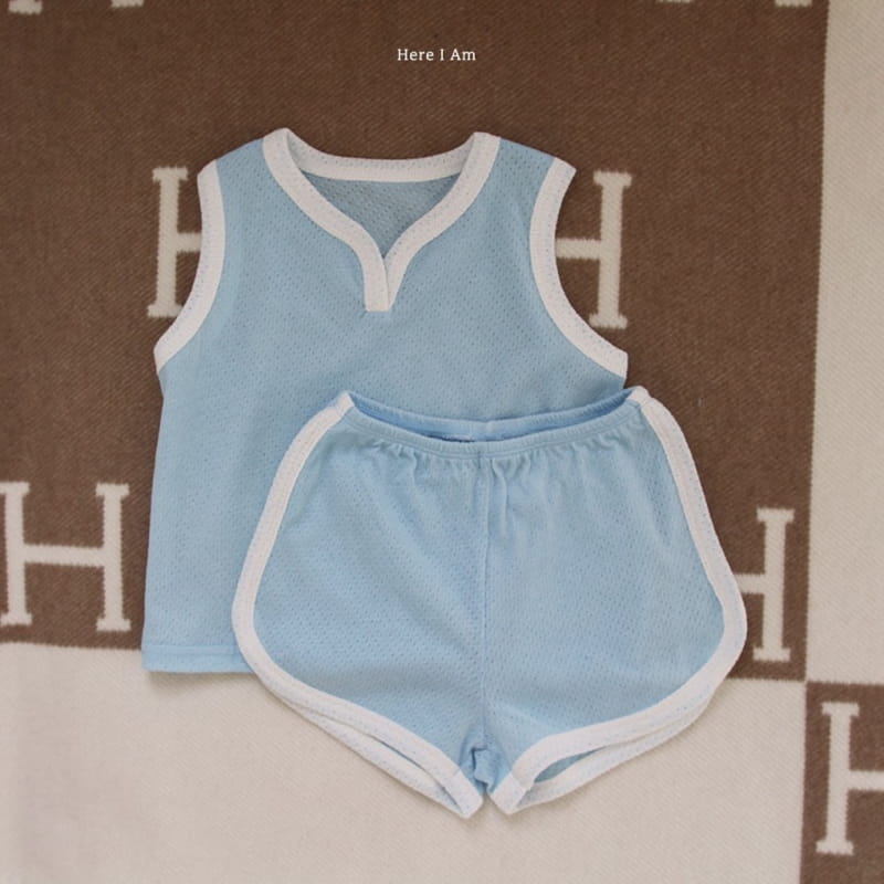 Here I Am - Korean Children Fashion - #stylishchildhood - Mesh Top Bottom Set - 10