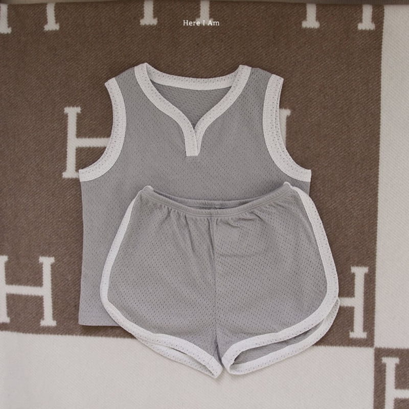 Here I Am - Korean Children Fashion - #toddlerclothing - Mesh Top Bottom Set - 9