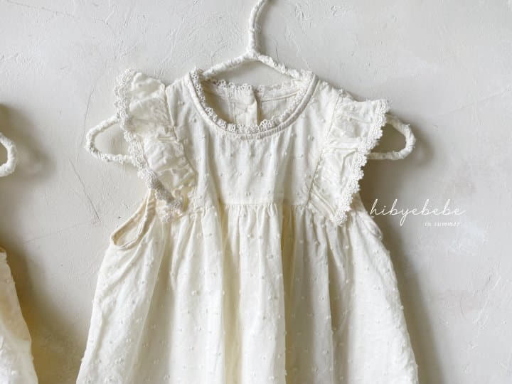 Hi Byebebe - Korean Baby Fashion - #babyfever - Snow Flower Frill One-piece - 10