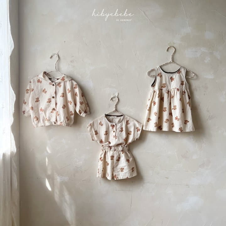 Hi Byebebe - Korean Baby Fashion - #babyoutfit - Dori Dori Top Bottom Set - 2