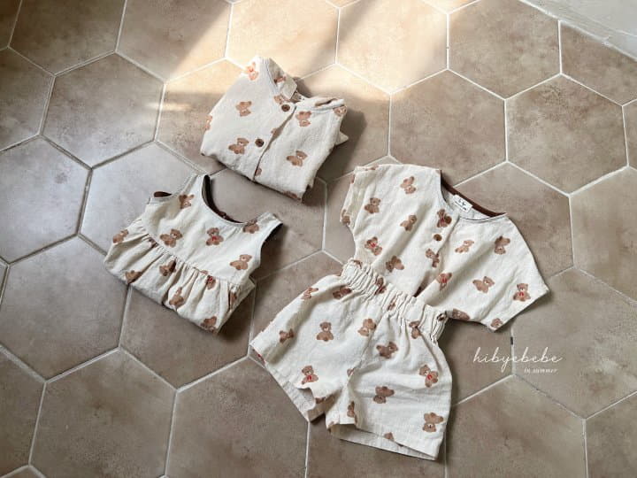 Hi Byebebe - Korean Baby Fashion - #babyoutfit - Dori Dori Top Bottom Set - 4