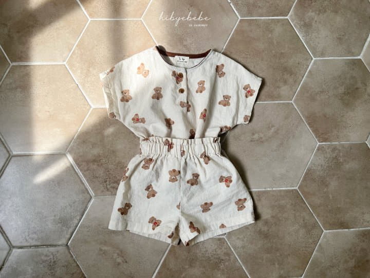 Hi Byebebe - Korean Baby Fashion - #onlinebabyshop - Dori Dori Top Bottom Set - 6