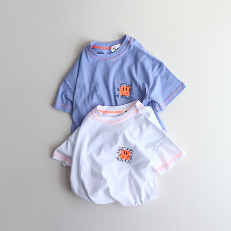 Hikiki - Korean Children Fashion - #magicofchildhood - Square Smile Tee - 4